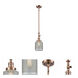 Franklin Restoration Stanton LED 6 inch Antique Copper Mini Pendant Ceiling Light, Franklin Restoration