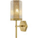 Downtown Urban Blakeley Wallchiere Wall Light in Brushed Brass, Mercury