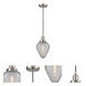 Franklin Restoration Geneseo LED 7 inch Brushed Satin Nickel Mini Pendant Ceiling Light, Franklin Restoration