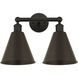 Ballston Cone 2 Light 17 inch Oil Rubbed Bronze Bath Vanity Light Wall Light