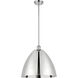 Ballston Dome LED 16 inch Polished Chrome Pendant Ceiling Light