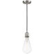 Franklin Restoration Bare Bulb LED 2 inch Brushed Satin Nickel Mini Pendant Ceiling Light