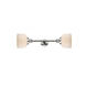 Franklin Restoration Large Bell 2 Light 8 inch Polished Nickel Bath Vanity Light Wall Light in Matte White Glass, Franklin Restoration