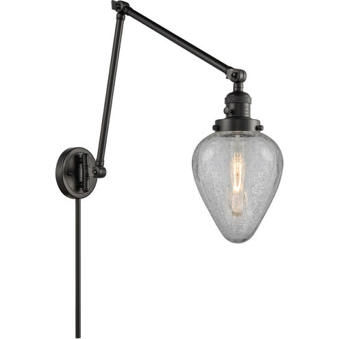 Geneseo 30 inch 60.00 watt Matte Black Swing Arm Wall Light, Franklin Restoration