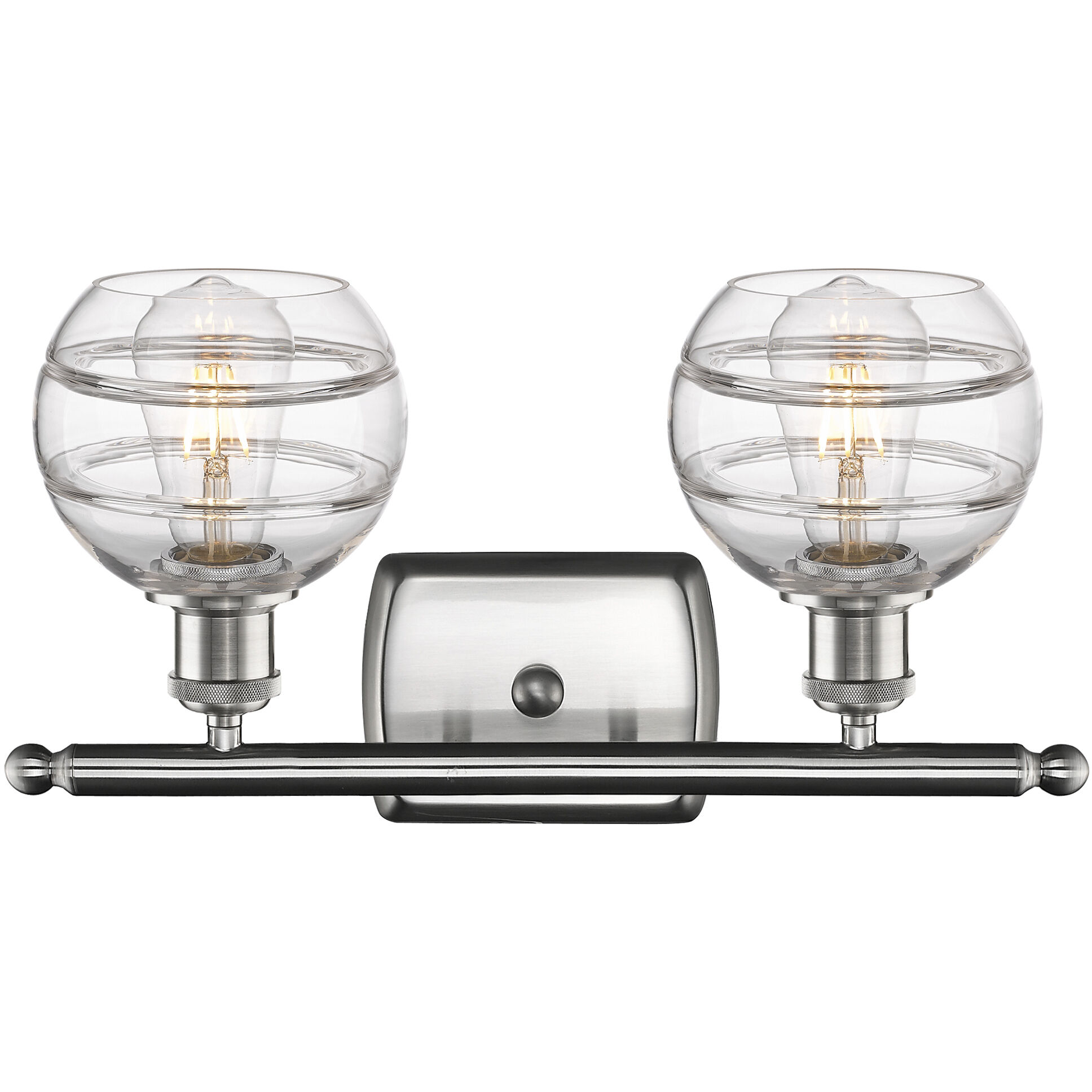 Ballston Rochester 2 Light 15.88 inch Brushed Satin Nickel Bath Vanity Light Wall Light