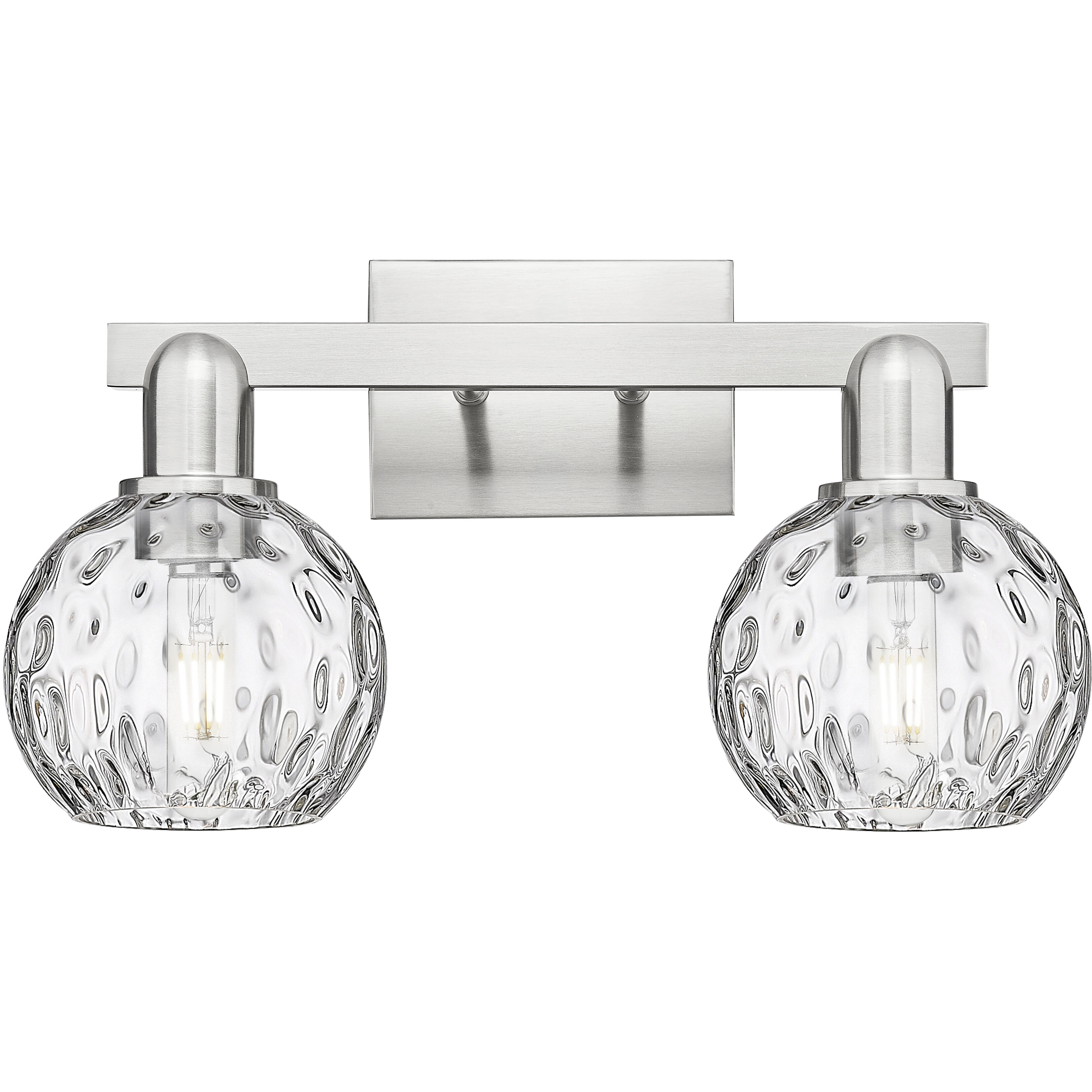 Arcadia Athens Water Glass 2 Light 17.00 inch Bathroom Vanity Light