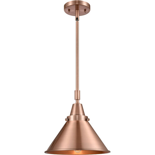 Franklin Restoration Briarcliff LED 10 inch Antique Copper Mini Pendant Ceiling Light