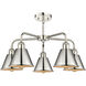 Ballston 5 Light 24.5 inch Polished Nickel Chandelier Ceiling Light
