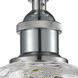 Edison Athens Water Glass 1 Light 8 inch Polished Chrome Semi-Flush Mount Ceiling Light