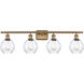 Ballston Small Waverly LED 36 inch Brushed Brass Bath Vanity Light Wall Light, Ballston