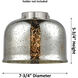 Large Bell Silver Plated Mercury Glass