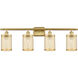 Nestbrook 4 Light 36 inch Satin Gold Bath Vanity Light Wall Light