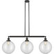 Franklin Restoration XX-Large Beacon 3 Light 44 inch Oil Rubbed Bronze Island Light Ceiling Light in Clear Glass, Franklin Restoration