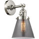 Franklin Restoration Small Cone LED 6 inch Polished Nickel Sconce Wall Light, Franklin Restoration