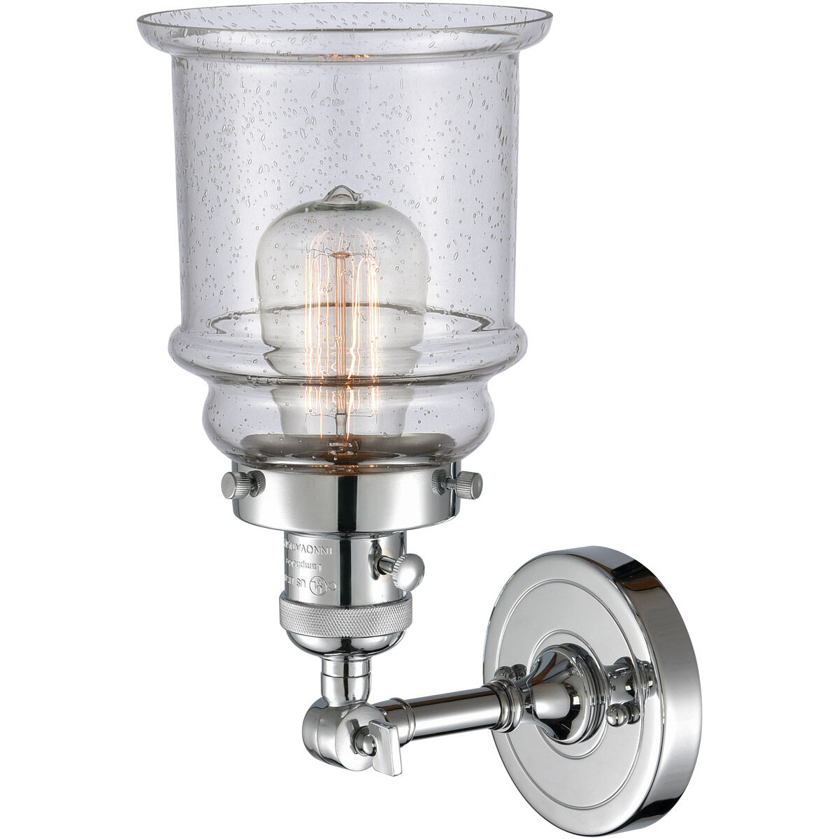Franklin Restoration Canton LED 7 inch Polished Chrome Sconce Wall Light, Franklin Restoration