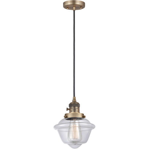 Franklin Restoration Oxford LED 8 inch Brushed Brass Mini Pendant Ceiling Light