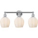 Edison Norfolk 3 Light 24 inch Polished Chrome Bath Vanity Light Wall Light in Matte White Glass