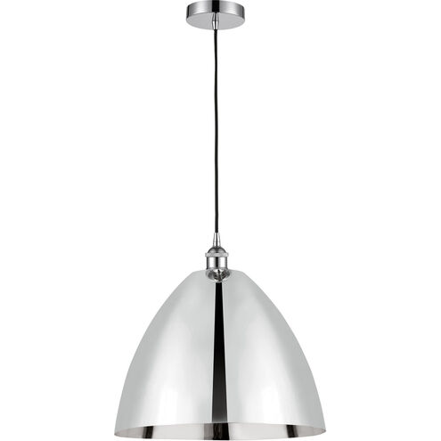 Edison Dome LED 16 inch Polished Chrome Mini Pendant Ceiling Light