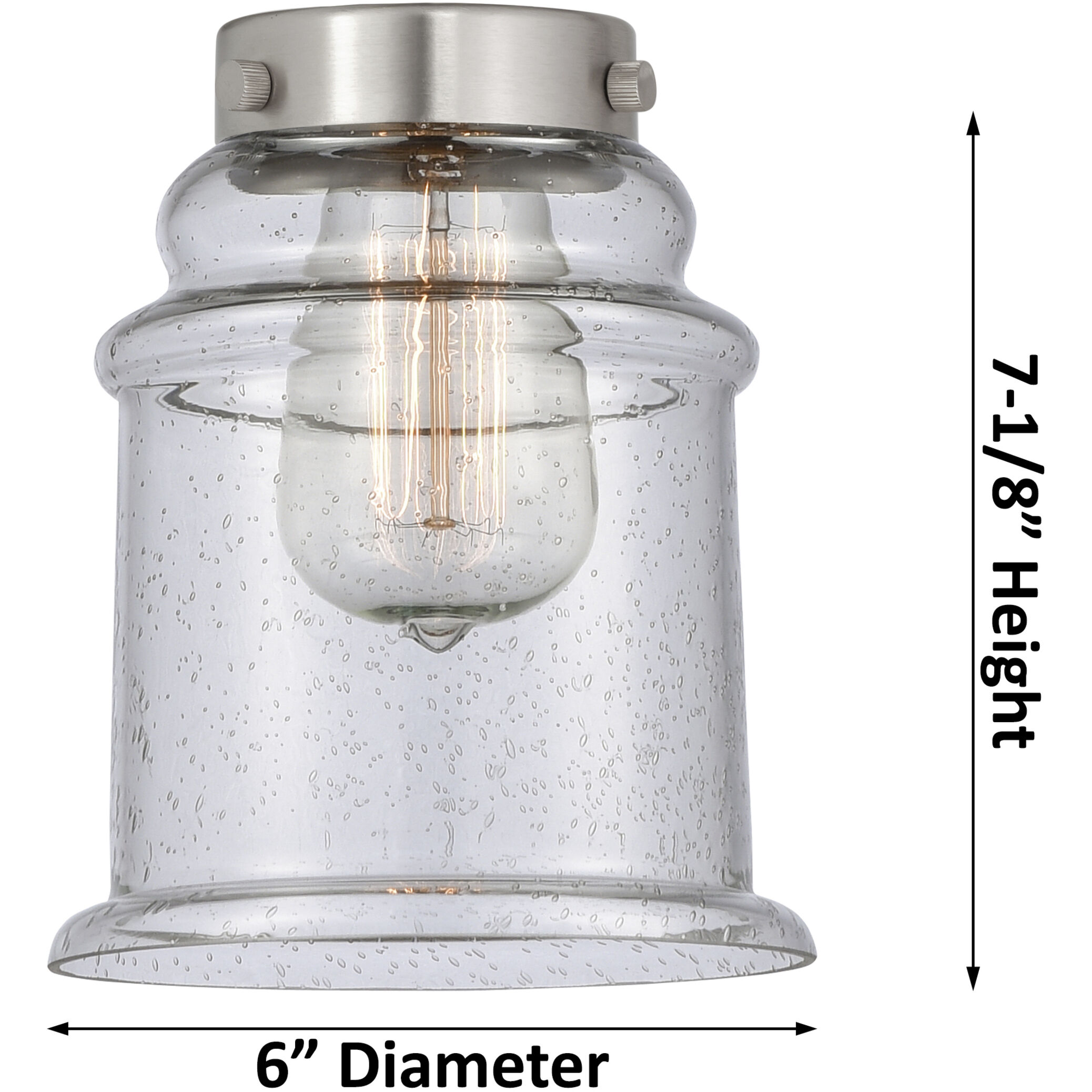 Franklin Restoration Canton 1 Light 6 inch Brushed Brass Flush Mount Ceiling Light in Matte White Glass