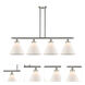 Ballston X-Large Cone LED 48 inch Brushed Satin Nickel Island Light Ceiling Light in Matte White Glass