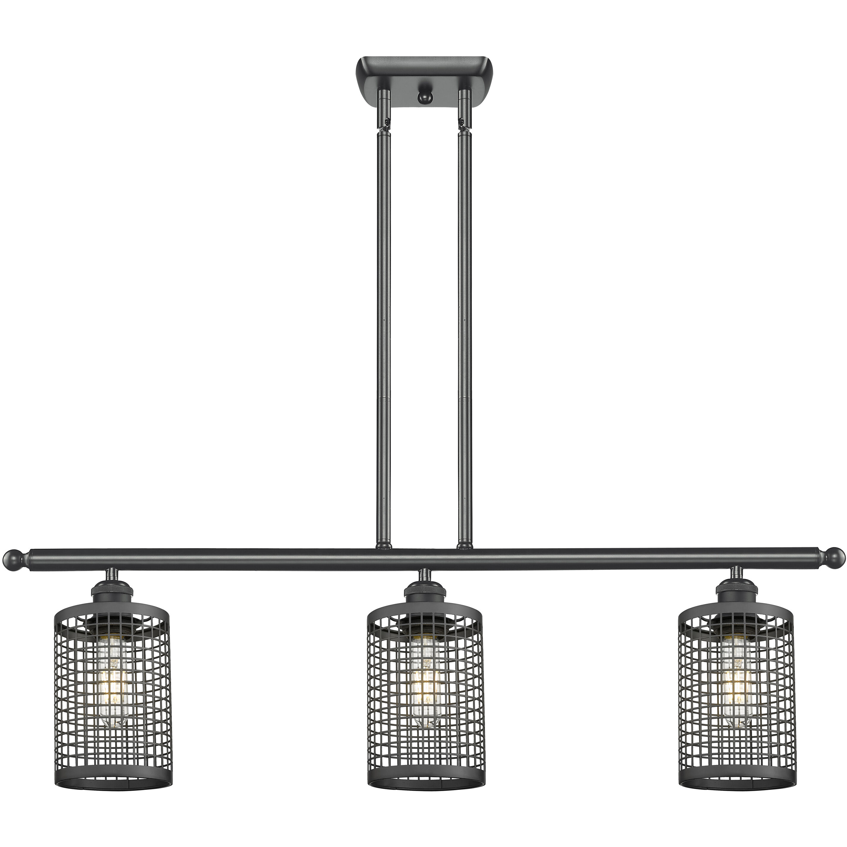 Nestbrook 3 Light 36 inch Matte Black Island Light Ceiling Light