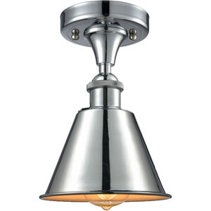 Ballston Smithfield LED 7 inch Antique Brass Semi-Flush Mount Ceiling Light, Ballston