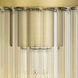 Empire 2 Light 10.5 inch Brushed Brass Sconce Wall Light in Clear Glass