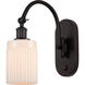 Ballston Hadley LED 5.3 inch Oil Rubbed Bronze Sconce Wall Light in Matte White Glass