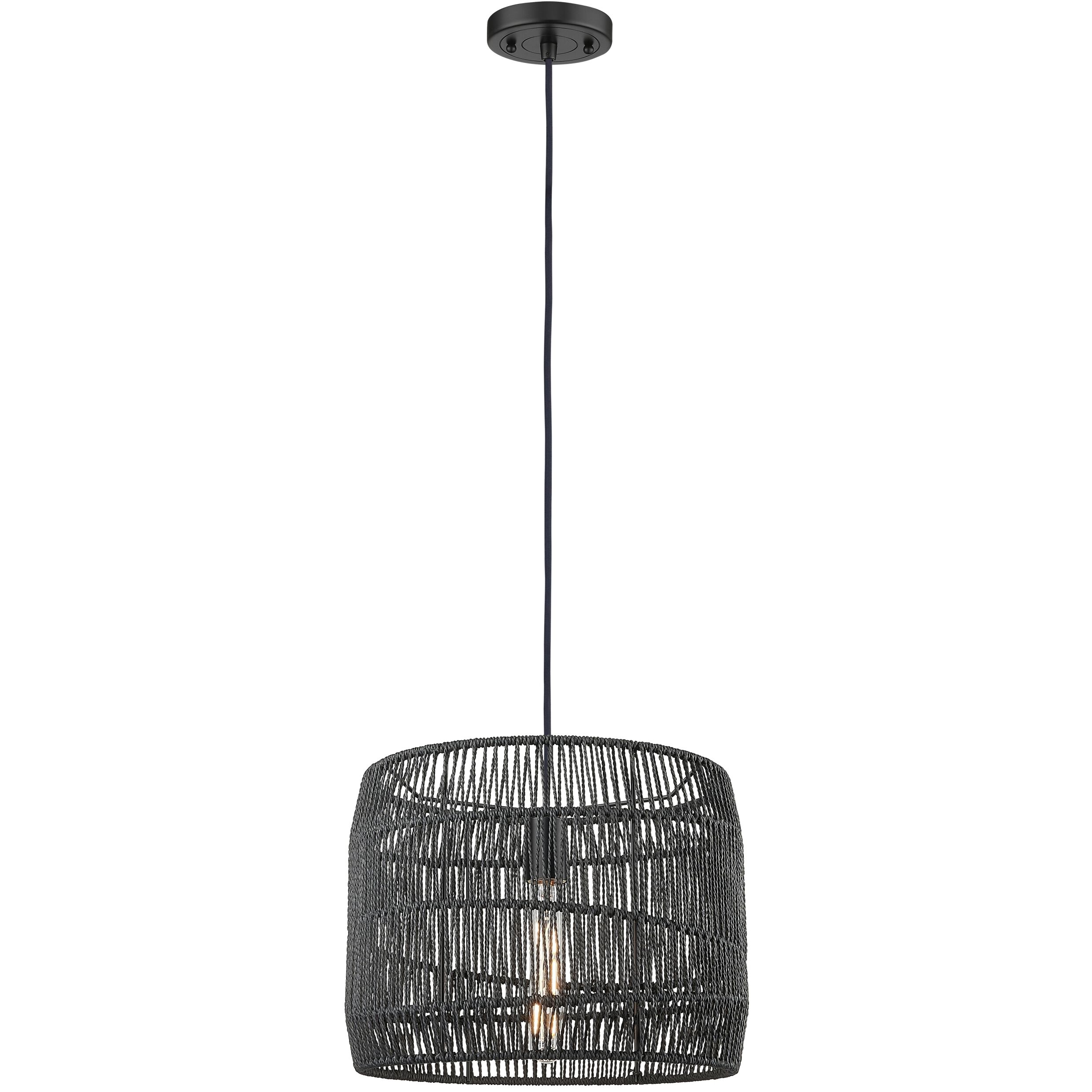 Elwood 1 Light 13.75 inch Matte Black Pendant Ceiling Light