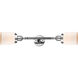 Franklin Restoration Small Bell 2 Light 16 inch Polished Chrome Bath Vanity Light Wall Light in Matte White Glass, Franklin Restoration