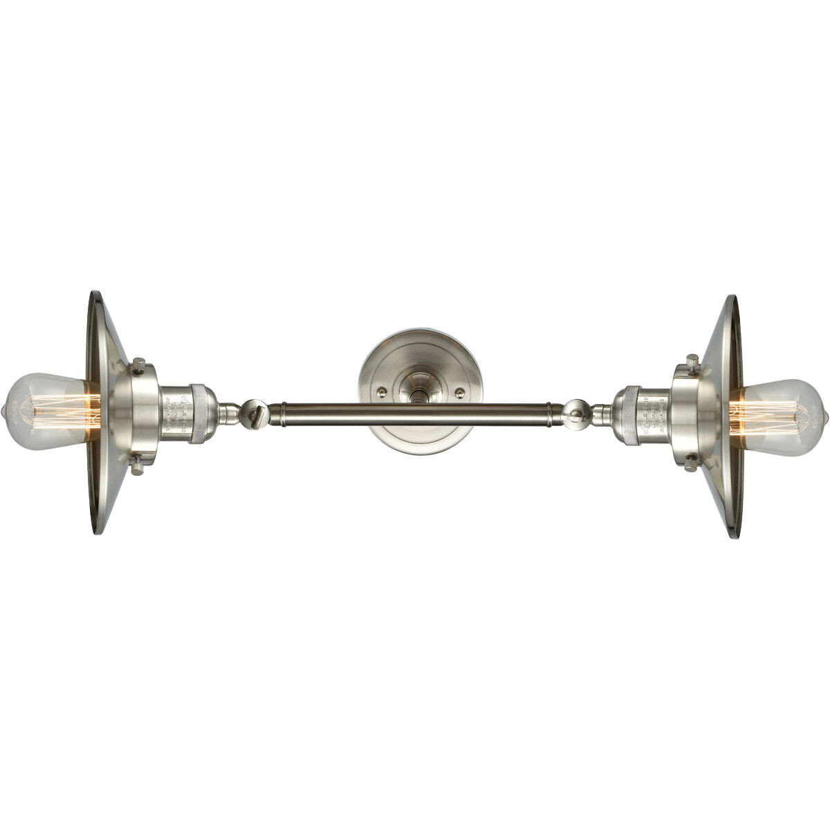 Franklin Restoration Railroad LED 18 inch Brushed Satin Nickel Bath Vanity Light Wall Light, Franklin Restoration