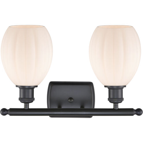 Ballston Eaton 2 Light 16 inch Matte Black Bath Vanity Light Wall Light, Ballston