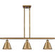 Ballston Smithfield LED 36 inch Brushed Brass Island Light Ceiling Light, Ballston