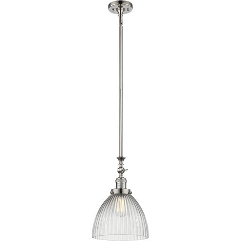 Franklin Restoration Seneca Falls LED 9.5 inch Polished Nickel Mini Pendant Ceiling Light, Franklin Restoration