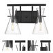 Auralume Colden LED 15 inch Matte Black Bath Vanity Light Wall Light