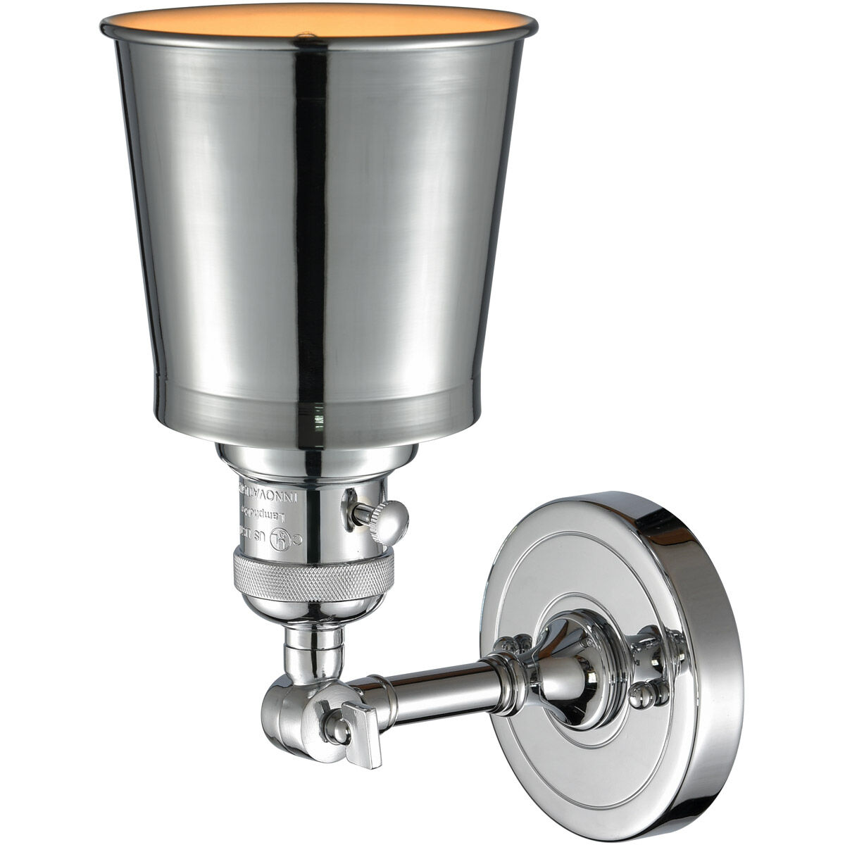 Franklin Restoration Addison LED 5 inch Polished Chrome Sconce Wall Light, Franklin Restoration