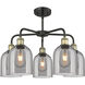 Ballston Bella 5 Light 23.5 inch Black Antique Brass Stem Hung Chandelier Ceiling Light