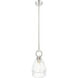 Downtown Urban Hudson 1 Light 5.88 inch Satin Nickel Mini Pendant Ceiling Light