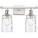Ballston Candor LED 16 inch White and Polished Chrome Bath Vanity Light Wall Light in Clear Waterglass, Ballston