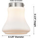 Franklin Restoration Bellmont Matte White Glass, Franklin Restoration