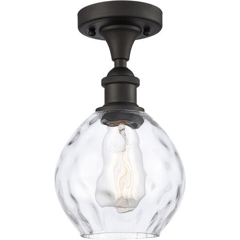 Ballston Small Waverly 1 Light 6 inch Oil Rubbed Bronze Semi-Flush Mount Ceiling Light, Ballston