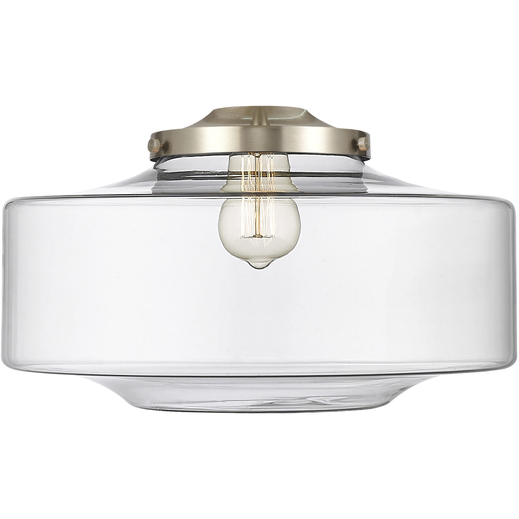 Franklin Restoration Bridgeton 1 Light 11.75 inch Antique Brass Mini Pendant Ceiling Light in Incandescent, Clear