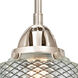 Nouveau 2 Stanton LED 6 inch Polished Nickel Mini Pendant Ceiling Light