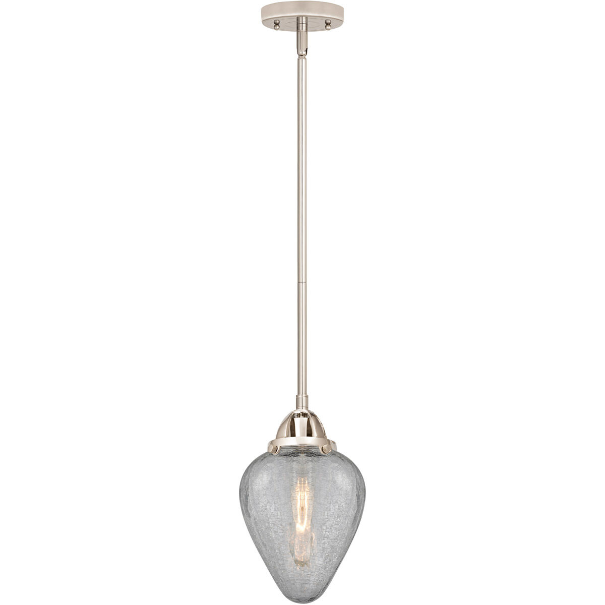 Nouveau 2 Geneseo LED 7 inch Polished Nickel Mini Pendant Ceiling Light