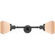 Franklin Restoration Fulton LED 7 inch Oil Rubbed Bronze Bath Vanity Light Wall Light in Matte White Glass, Franklin Restoration