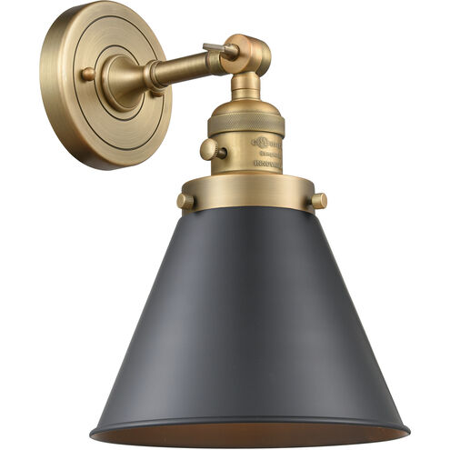 Franklin Restoration Appalachian LED 8 inch Brushed Brass/Matte Black Sconce Wall Light