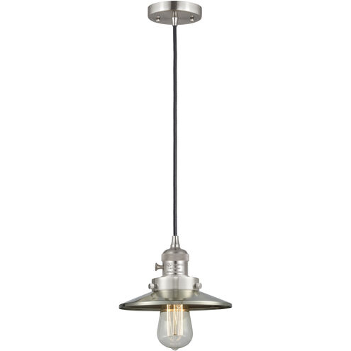 Franklin Restoration Railroad LED 8 inch Antique Copper Mini Pendant Ceiling Light
