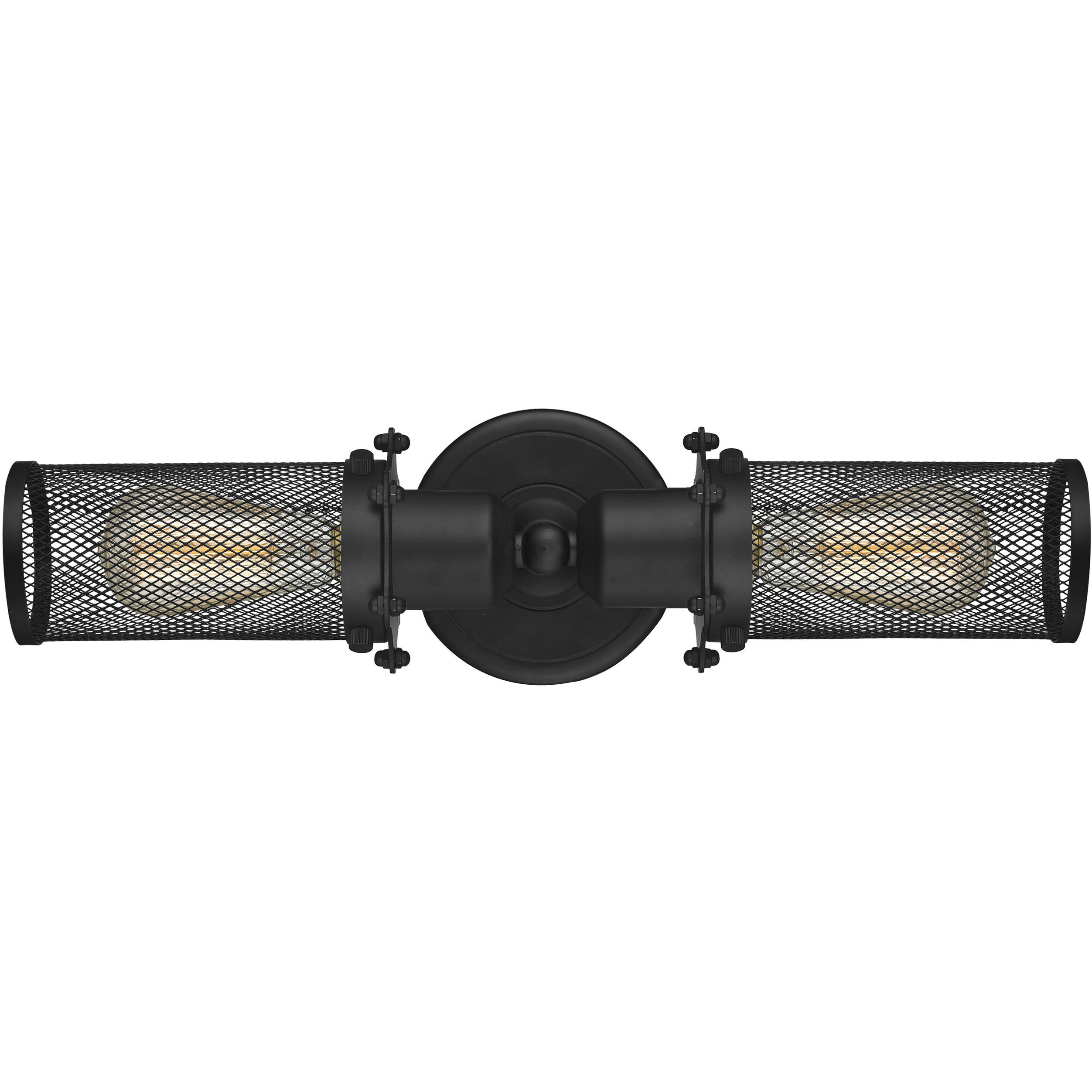 Austere Quincy Hall 2 Light 19 inch Matte Black Bath Vanity Light Wall Light, Austere