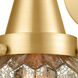 Caden LED 7 inch Satin Gold Sconce Wall Light