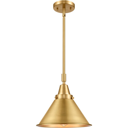 Franklin Restoration Briarcliff 1 Light 10 inch Satin Gold Mini Pendant Ceiling Light